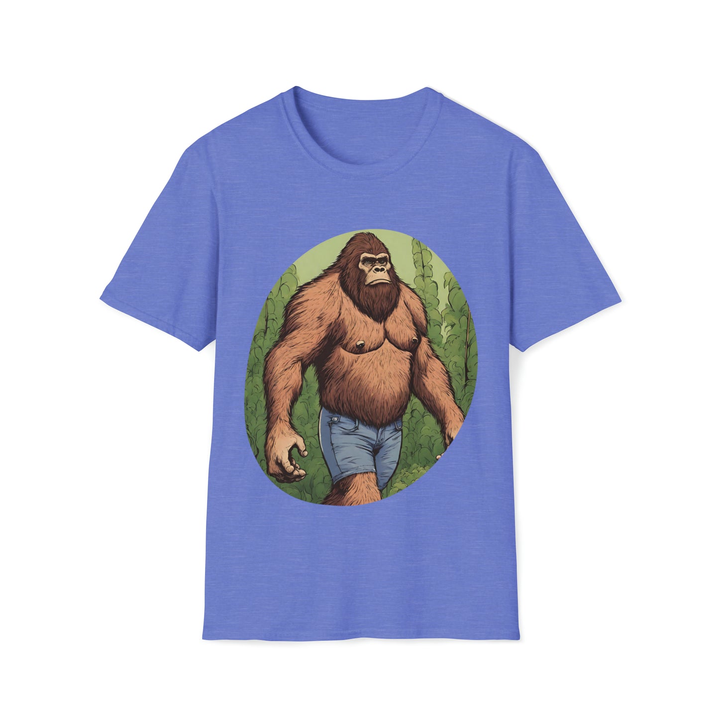 Bigfoot in Jorts • Unisex Softstyle T-Shirt