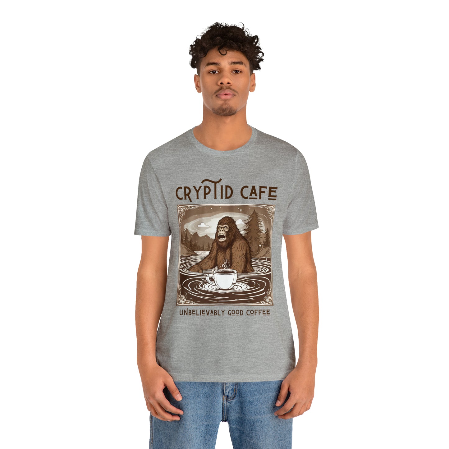 Wading Bigfoot • Unisex Jersey Short Sleeve Tee