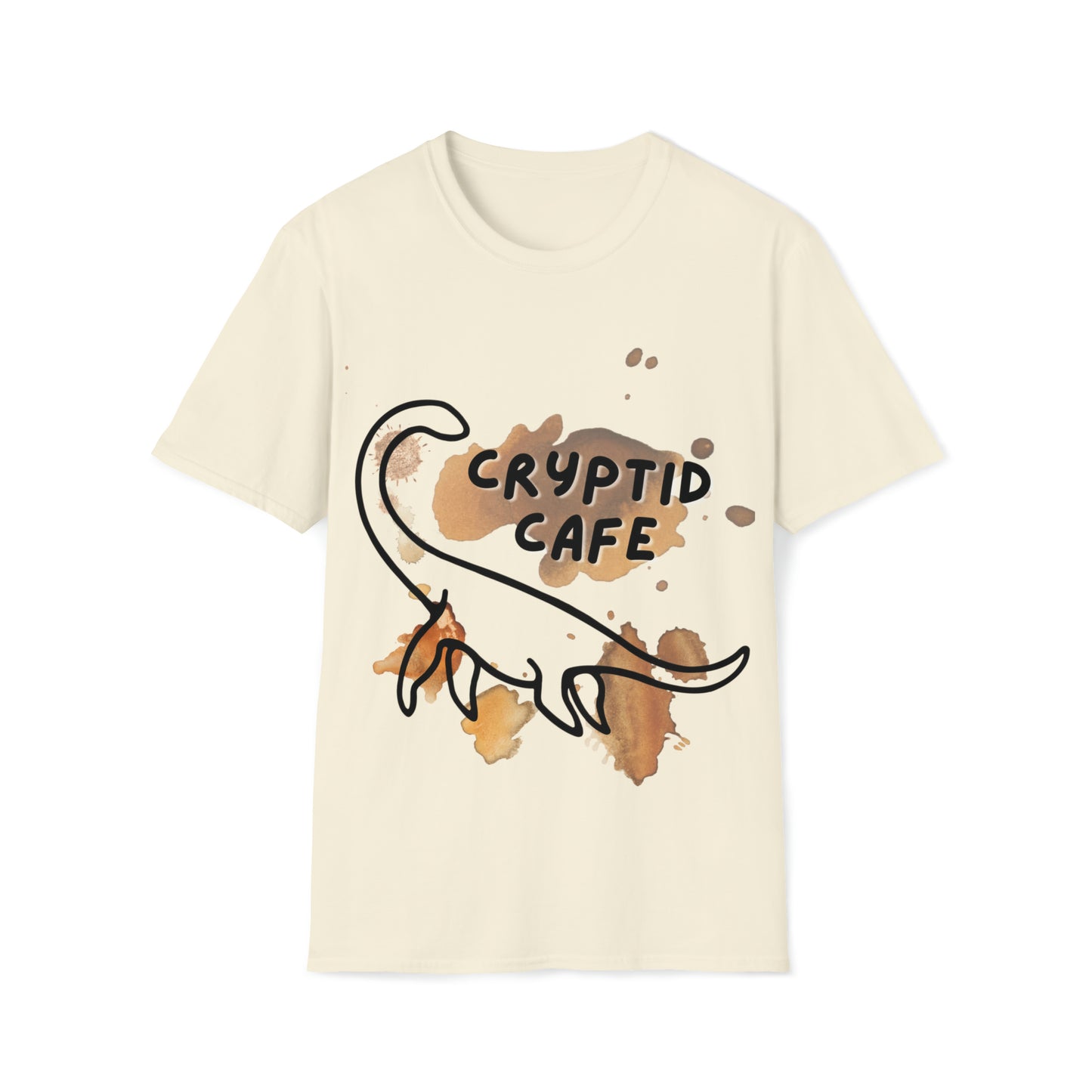 Coffee Stained Logo• Unisex Softstyle T-Shirt