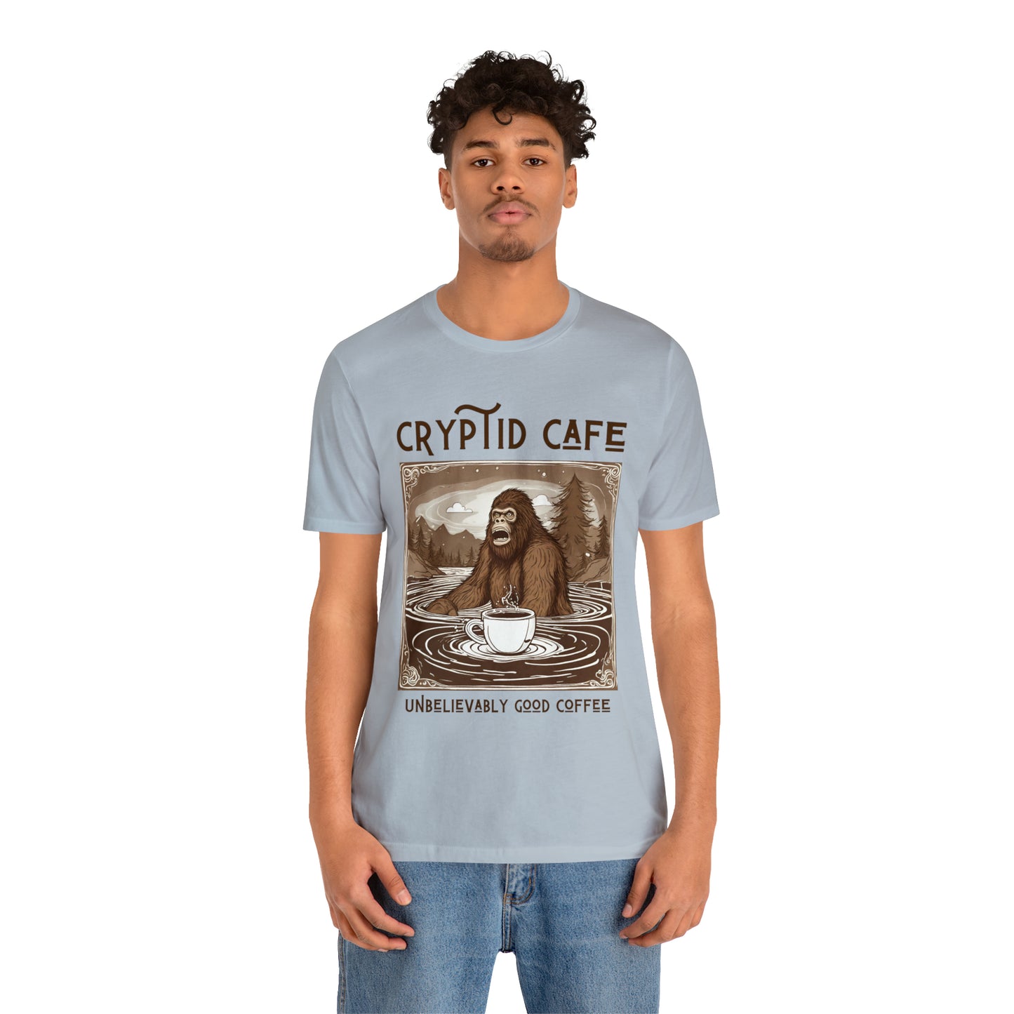 Wading Bigfoot • Unisex Jersey Short Sleeve Tee