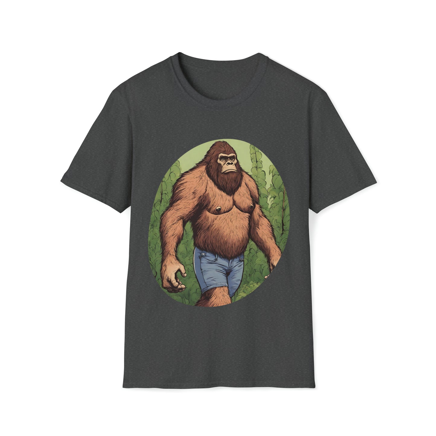 Bigfoot in Jorts • Unisex Softstyle T-Shirt