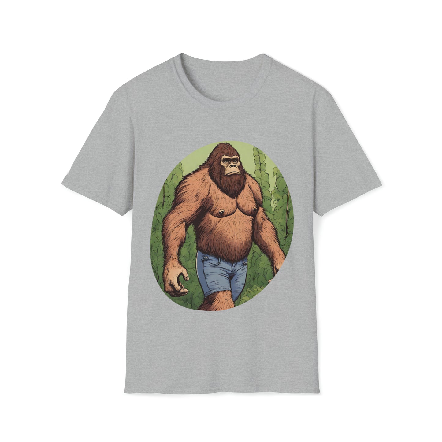 Bigfoot in Jorts • Unisex Softstyle T-Shirt