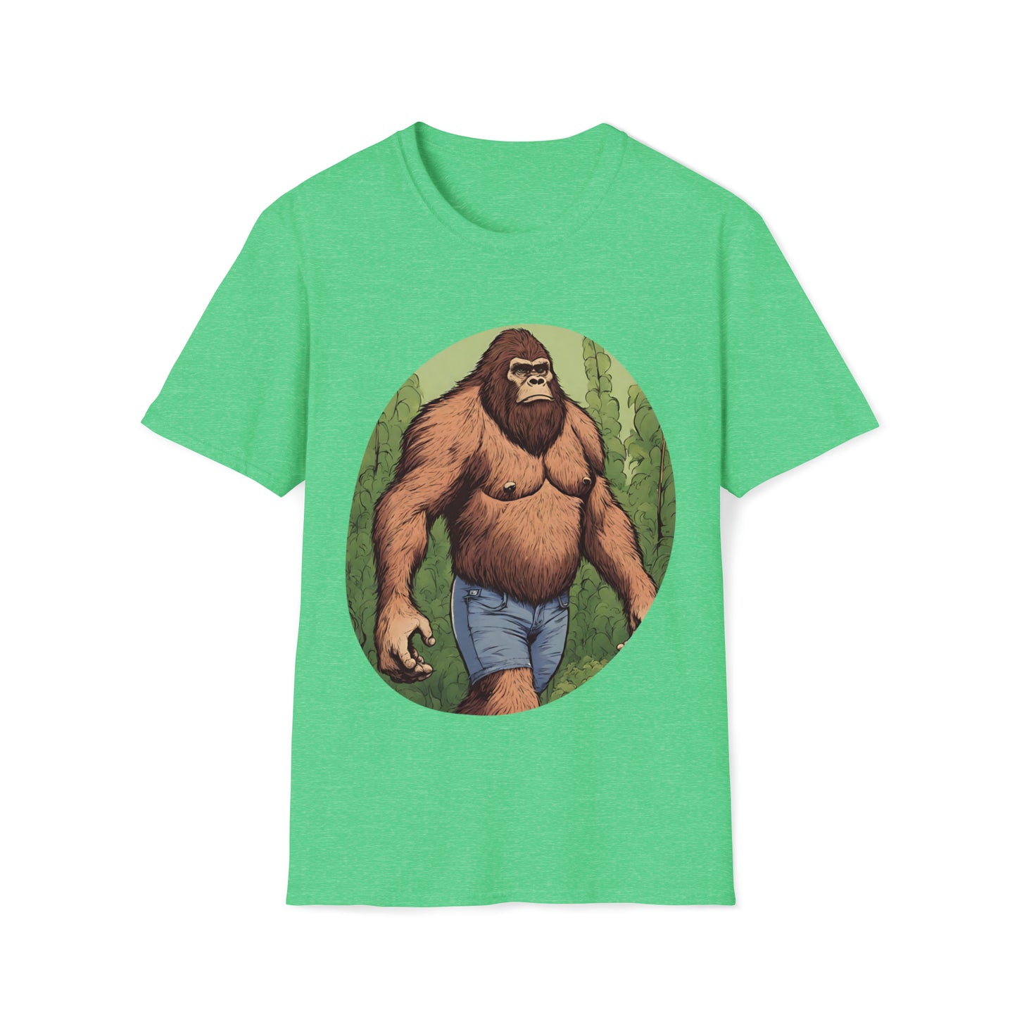 Bigfoot in Jorts • Unisex Softstyle T-Shirt