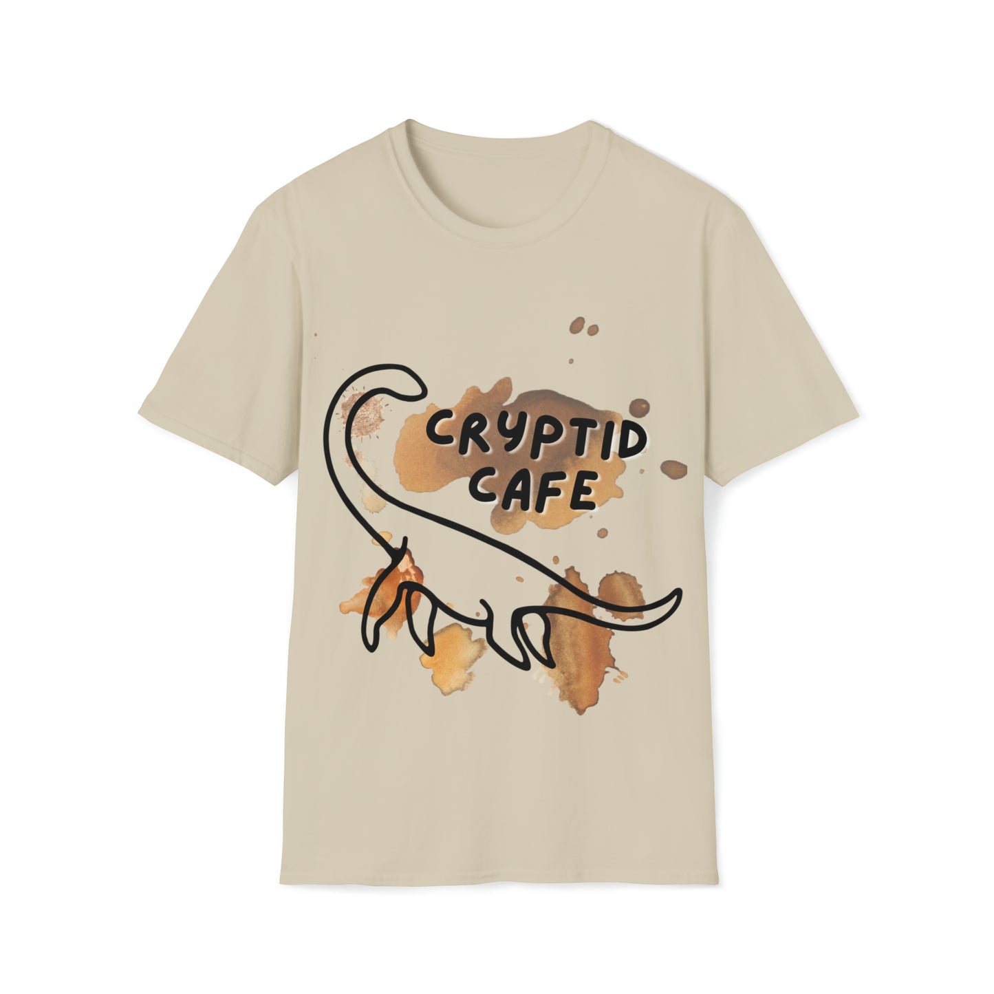 Coffee Stained Logo• Unisex Softstyle T-Shirt