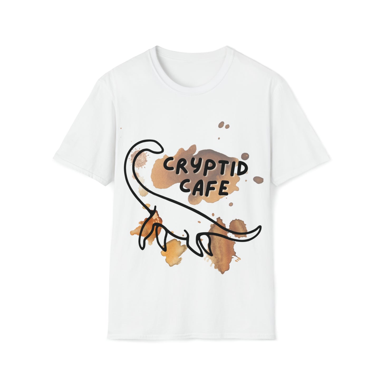 Coffee Stained Logo• Unisex Softstyle T-Shirt