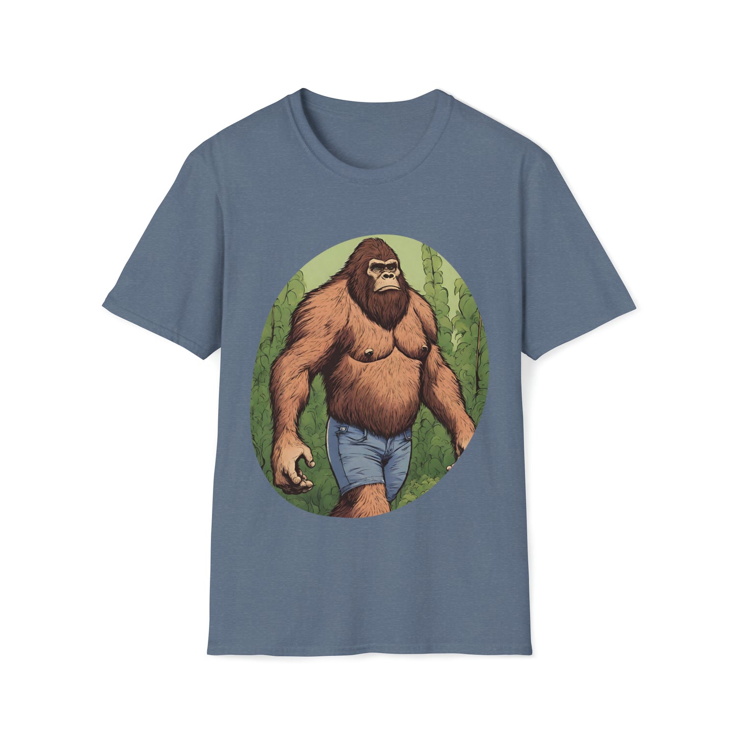 Bigfoot in Jorts • Unisex Softstyle T-Shirt