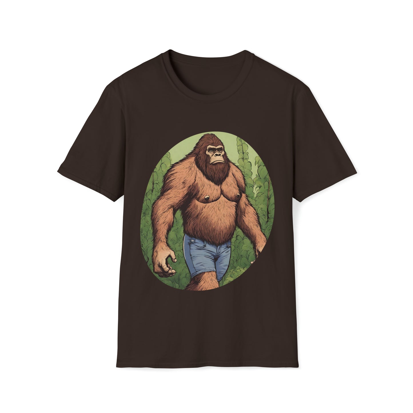 Bigfoot in Jorts • Unisex Softstyle T-Shirt