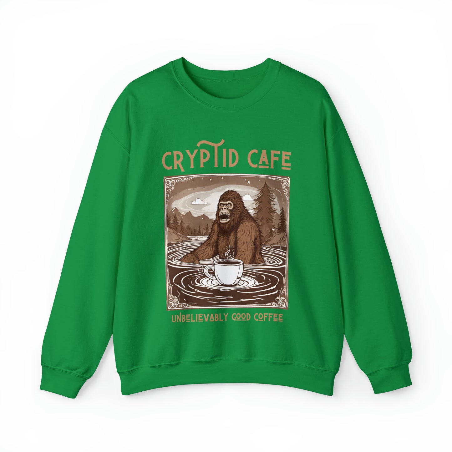 Wading Bigfoot • Unisex Heavy Blend™ Crewneck Sweatshirt