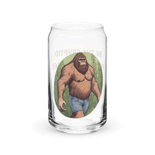 Bigfoot in Jorts • Can-shaped glass