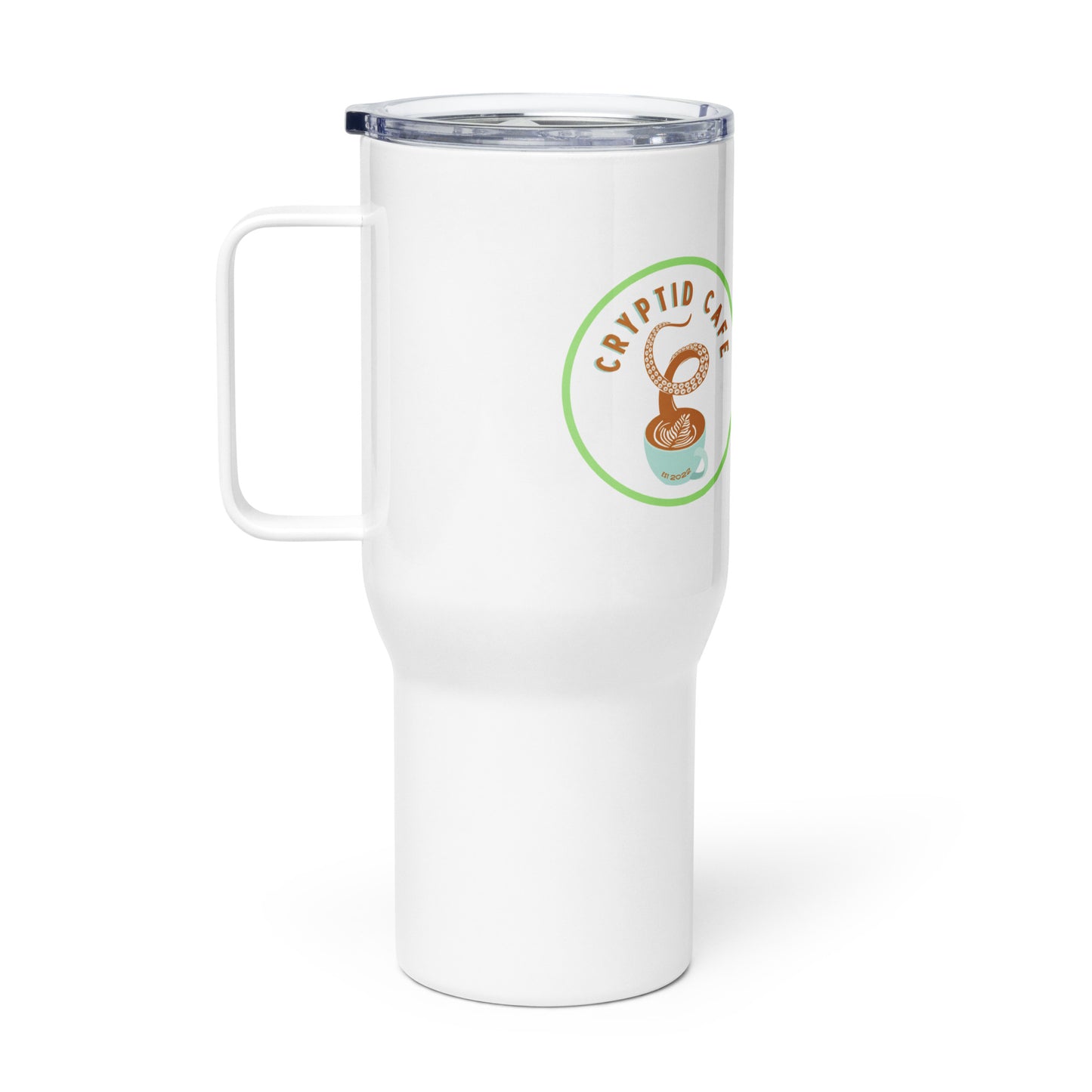 LOGO • Travel mug with a handle